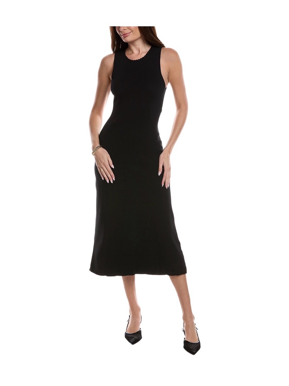 MAJE Remo Open Back Midi Knit Dress - NEW WITH TAGS